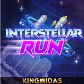 Interstellar Run game icon with cosmic card trail artwork